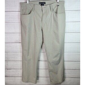 Travis Mathew Open To Close Pants Men 36 Tan Performance 5 Pockets 36x26